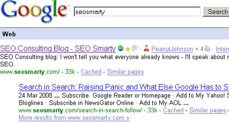 Google - domain search