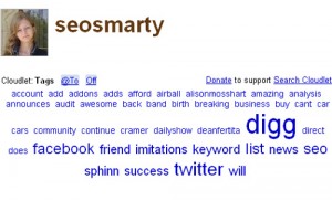 Search Cloudlet Adds Twitter Tag Clouds