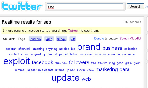 cloudlet twitter search