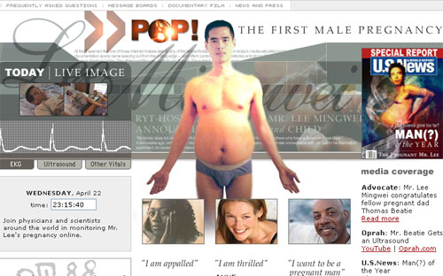 Fake Website: Male Pregnancy