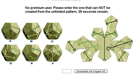 Impossible captcha: unfold the patterns