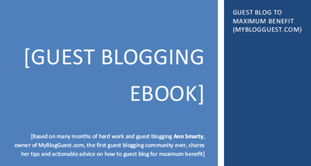 Guest blogging ebook