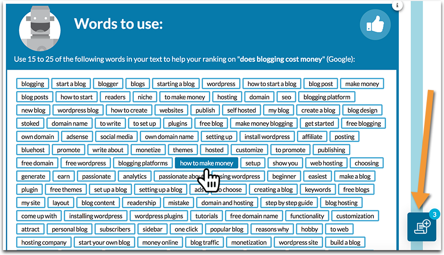 TextOptimizer keywords